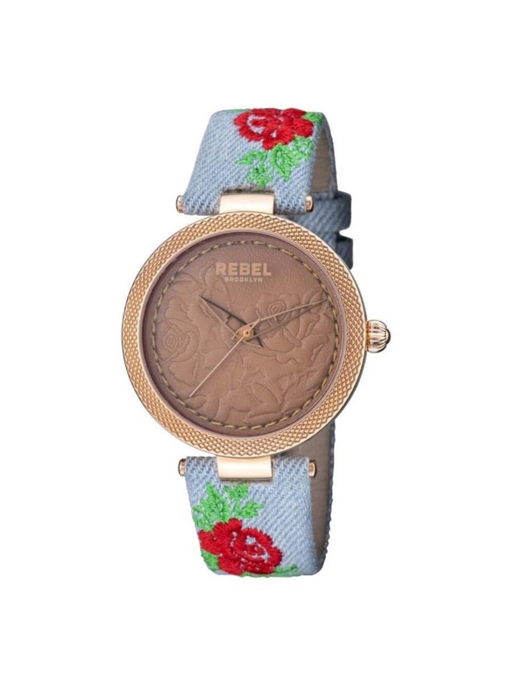 NWT Rebel Carroll Gardens Brown Dial Ladies Watch